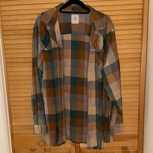 Flannel 2X - Blue, Brown, Tan